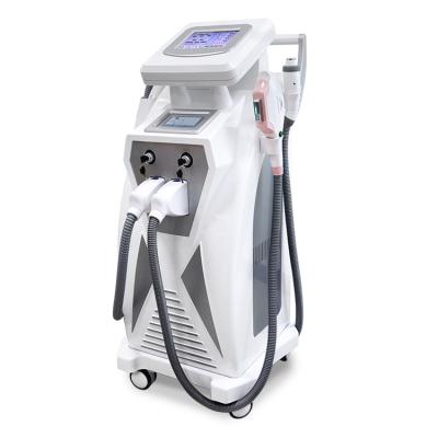 China 1064nm/532nm OPT IPL RF ND YAG Laser Hair Removal Machine 3 Handles for sale