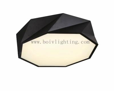 China Ceiling Lamps  Octagon Black Or White Color BV2144 420*420*100MM 520*520*130MM for sale