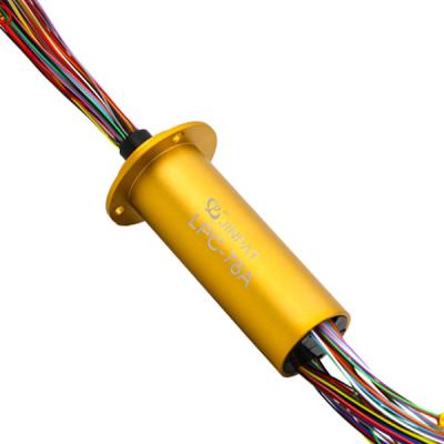 China High Precision Rotary Slip Ring 76 Circuits Capsule Part For Pipe Inspection for sale