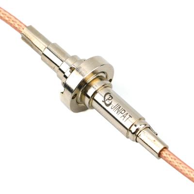 China Small Slip Ring With RF Coaxial Connector with Excellent Anti-inteference Capacity for sale