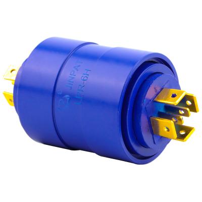 China 6 Circuits Slip Ring Brushless Pin Connection With 0-300rpm Operating Speed for sale