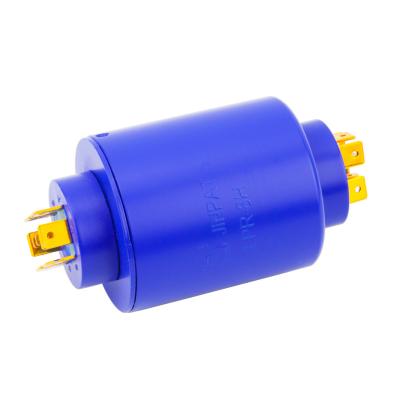 China 6 circuits 20A, 2 circuits 5A Pin Connection Slip Ring of 8 Circuits 360° Rtating Transmission for sale