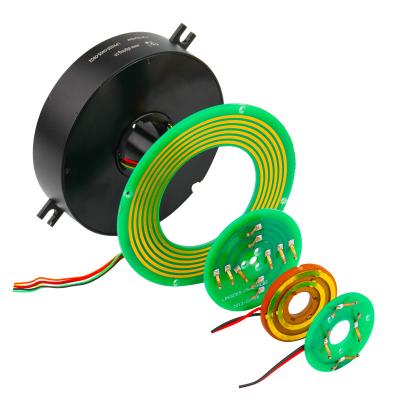 China 2 Circuits 5A Pancake Slip Ring with Precious Metal Contact for Emergency Lighting for sale