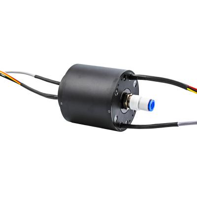 China Multi-Circuit Slip Ring Transmitting Electricity 100M Ethernet Signal and Gas for sale