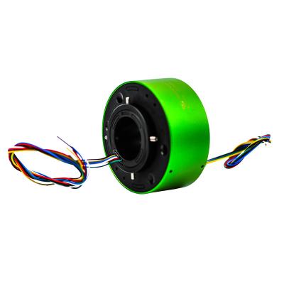 China 6 Circuits Through Hole Slip Ring Transmitting 5A Current In 360 Degree Continuous Rotation for sale