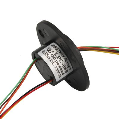 China IP54 Coaxial Miniature Through Bore Slip Ring Rotating Speed Optional 240VAC for sale