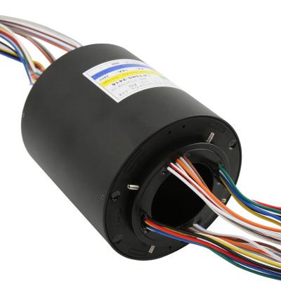 China Through Hole Rotating Slip Ring 24 Circuit 15A Speed 300RPM Voltage 240VAC for sale