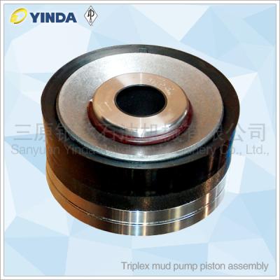 China Triplex Mud Pump Piston Assembly , Replaceable Rubber Pistons With NBR Rubber for sale