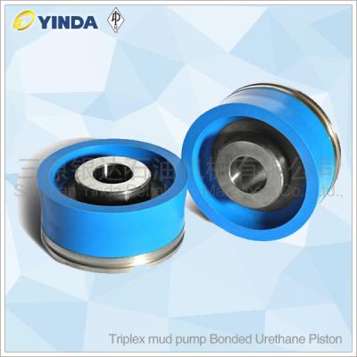 China Triplex Mud Pump Piston Bonded Urethane Piston With PU Rubber Conveying Mud Flushing Fluids for sale