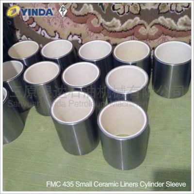 China FMC Bean Pump Mud Pump Parts Small Alumina Ceramic Liners FMC 435 FMC 1324 Cylinder Sleeve API-7K for sale
