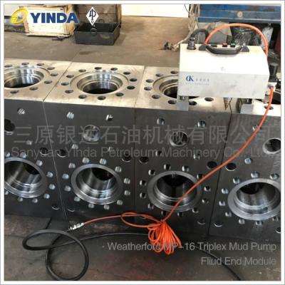 China Triplex Mud Pump Fluid End Module 1134282 Weatherford MP-16 Forged Alloy Steel for sale