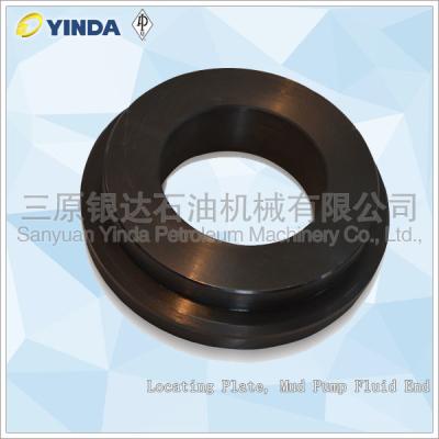 China Blackened Mud Pump Locating Plate For Fluid End 45 Steel Tempered To 217-255HB for sale