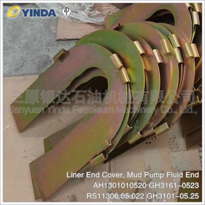 China Mud Pump Liner Cylinder End Cover Fluid End AH1301010520 GH3161-0523 Copper for sale