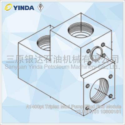 China A1400pt Triplex Mud Pump Fliud End Module 10.300.181 10300181 Forged Alloy Steel for sale