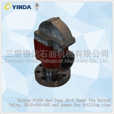 China Mud Pump JA-3 Shear Pin Relief Valve HH-3-000-043 Haihua F1600 For Drilling for sale