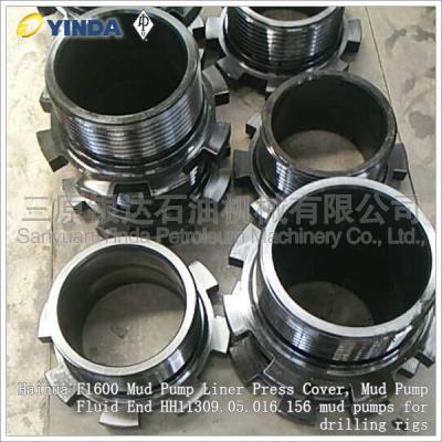 China Haihua F1600 Mud Pump Liner Press Cover, Mud Pump Fluid End HH11309.05.016.156 mud pumps for drilling rigs for sale