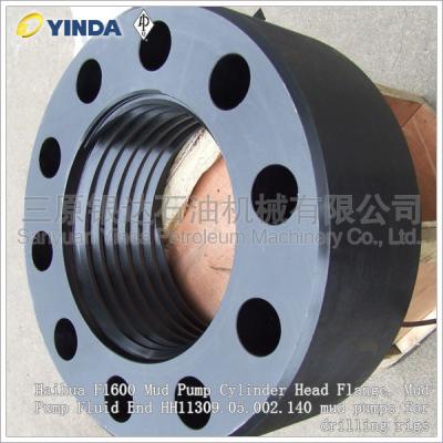 中国 Haihua F1600の泥ポンプ シリンダー ヘッドのフランジ、泥ポンプ掘削装置のための流動端HH11309.05.002.140の泥ポンプ 販売のため