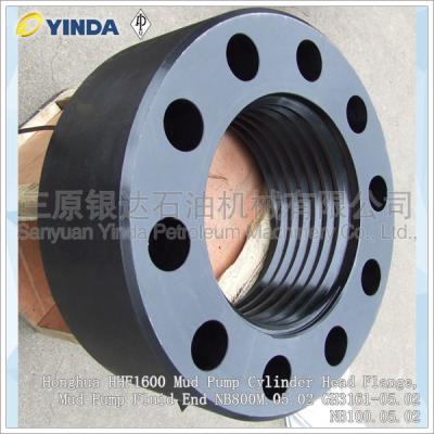 China Honghua HHF1600 Mud Pump Cylinder Head Flange, Mud Pump Fluid End NB800M.05.02 GH3161-05.02 NB100.05.02 for sale
