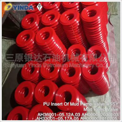 中国 標準的なPUの挿入物の泥ポンプ弁組立AH36001-05.12A.03 AH000002030103 OEM 販売のため