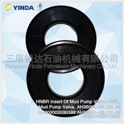 China HNBR Insert Mud Pump Parts Valve ASSY AH36001-05.12A.03 AH000002030103 for sale