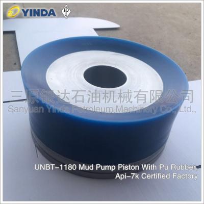 China Pu Rubber Mud Pump Parts Piston UNBT-1180 Fits 1-1/2'' 1-5/8'' Piston Rods for sale