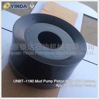 China UNBT-1180 Mud Pump Piston With NBR Rubber Piston Pump Structure Oil Drilling Industry for sale