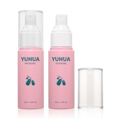 China Custom Color Plastic Packaging Bottles 40ml 50ml 60ml Sunscreen Facial Mist Spray Bottle for sale