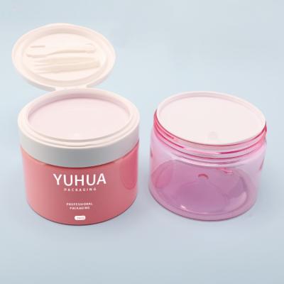 China MSDS PET Flip Top Cosmetic Jar For Makeup Toner Cotton Pads for sale