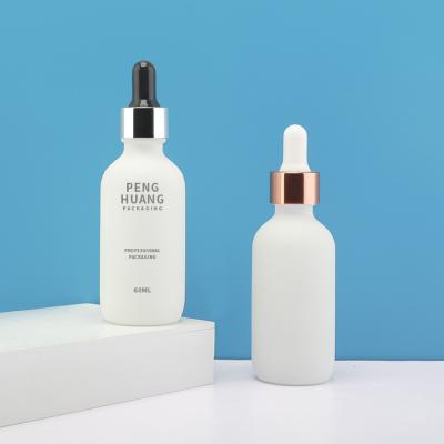 China Boston Glass Essence Hair Oil Dropper Bottle 60ml Leak Proof for sale