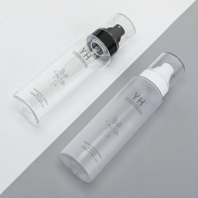 China Cylinder Round Shape Plastic Spray Bottle 120ml 150ml For Essence Toner for sale