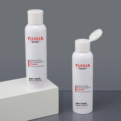 China Custom 120ml Plastic Shampoo Bottle With Flip Top Cap leakage prevention à venda