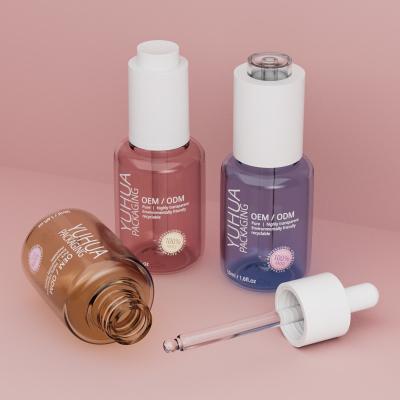 Cina Bottiglie per gocciolante di siero personalizzabili da 50 ml ODM / OEM Bottiglia di plastica di siero di olio chiaro in vendita