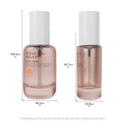 Κίνα 30ml Μπουκάλια Foundation Στρογγυλά Άδεια Γυάλινα Μπουκάλια Υγρού Foundation προς πώληση