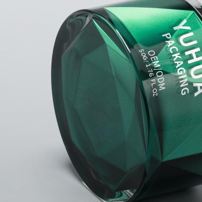 Chine Pot à crème pour le corps 50G personnalisé, luxueux, vide, en acrylique à double paroi avec couvercle à vendre