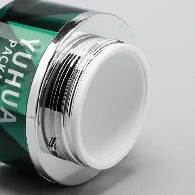 Chine Pot à crème pour le corps 50G personnalisé, luxueux, vide, en acrylique à double paroi avec couvercle à vendre