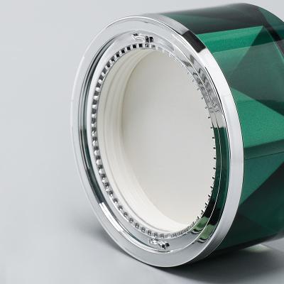 Chine Pot à crème pour le corps 50G personnalisé, luxueux, vide, en acrylique à double paroi avec couvercle à vendre