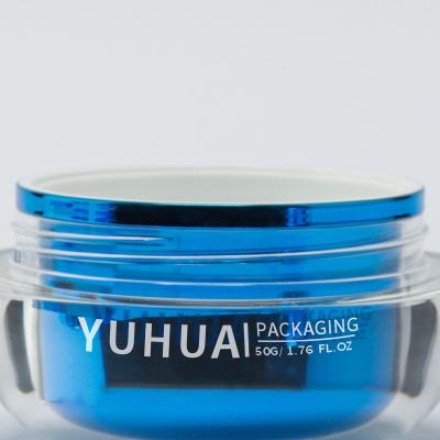 China Plastic Packaging Jars with Logo Printing Electroplating PS Material for sale