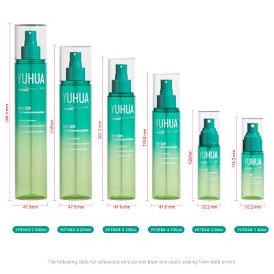 China 180ml PET Spray Bottle for Sunscreen and Makeup Setting Spray for sale