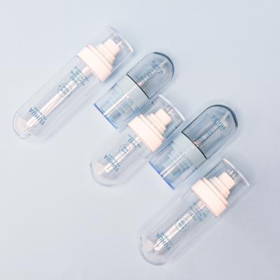 Китай Круглый пластиковый флакон-распылитель, емкость 30 мл, логотип по вашему требованию, 50 мл, 60 мл, 80 мл продается