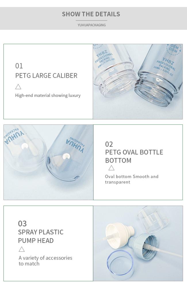 Customizable spray bottle with logo placement example