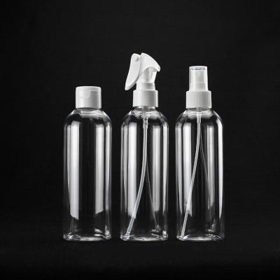 China 250ml PET Plastic Packaging Bottles With Flip Cap Spray Trigger Spray for sale