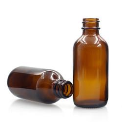 China Dropper 60ml Boston Glass Bottles Amber Body For Massage Oil for sale