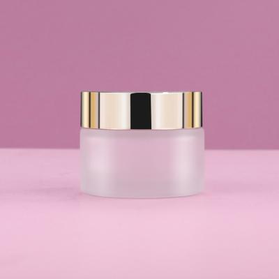 China Round 30g 200g Cosmetic Cream Containers Hot Stamping for sale