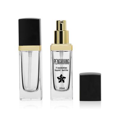 China 30ml Clear Foundation Bottle Cream Liquid Foundation Container Emulsion Bottle for sale