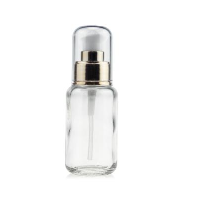 China Custom MSDS Foundation Glass Bottle Empty 50ml Clear Glass Bottles for sale
