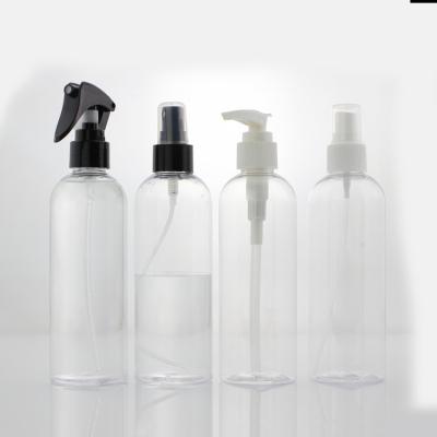 China Sanitizer Packaging 250ml Pump Bottle PET Lotion Empty Bottle for Hand Wash for sale