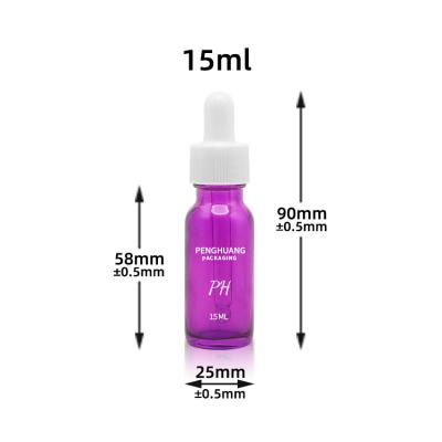 China o vidro roxo de 15ml 60ml 120ml Boston engarrafa o conta-gotas branco à venda