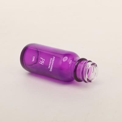 China o vidro roxo de 15ml 60ml 120ml Boston engarrafa o conta-gotas branco à venda