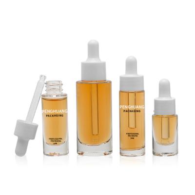 China 5ml 10ml 30ml Glass Serum Bottle Cosmetic Packaging Glass Dropper Bottles for sale