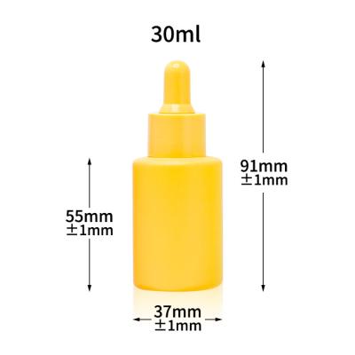 China Frosted 30ml Essential Oil Dropper Glass Bottle With Screw Cap for sale